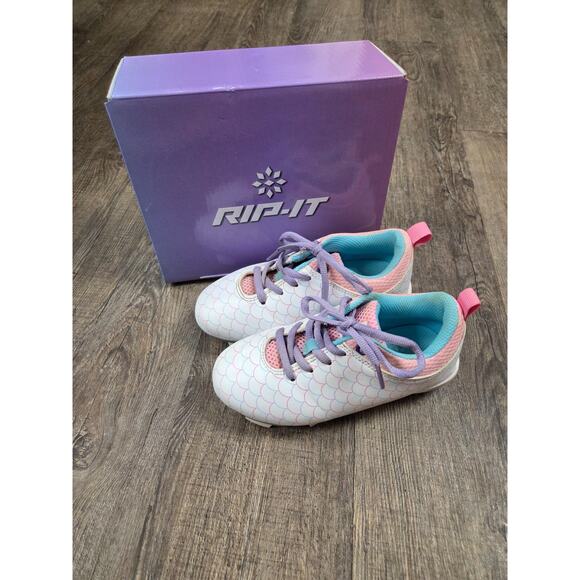 RIP-IT Girls' Play Ball Softball Cleat - Purple/Pink/White Size 13K with Box - Picture 1 of 8